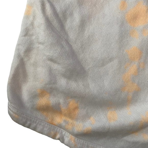 Sundry White Neon OrangeTie Dye High Waist Athletic Shorts 1 Juniors - Picture 11 of 16